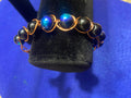 Copper-Wrapped Labradorite Beaded Bracelet